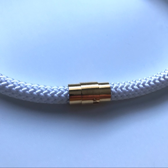 White rope necklace - multiple ways to wear it - Picture 11 of 11